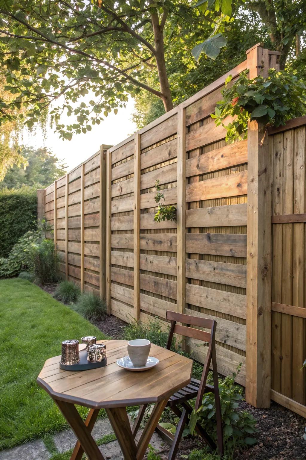 Start your day in your handcrafted hideaway, where privacy meets rustic elegance.