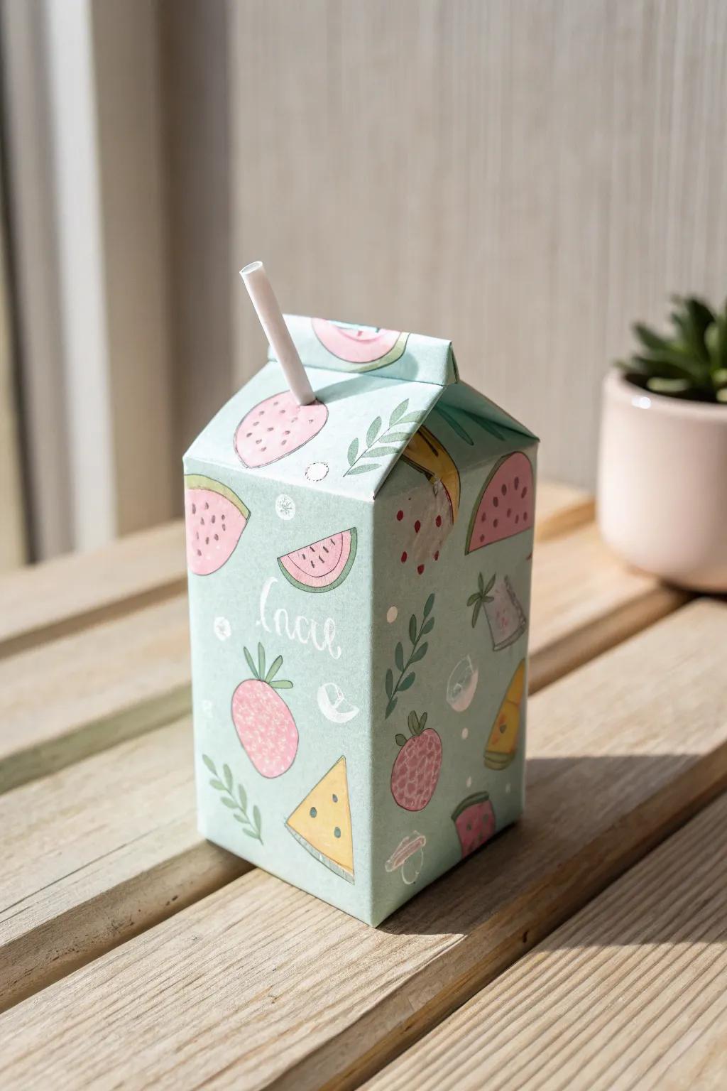 Add a splash of whimsy to your space with this adorable juice box squishy!