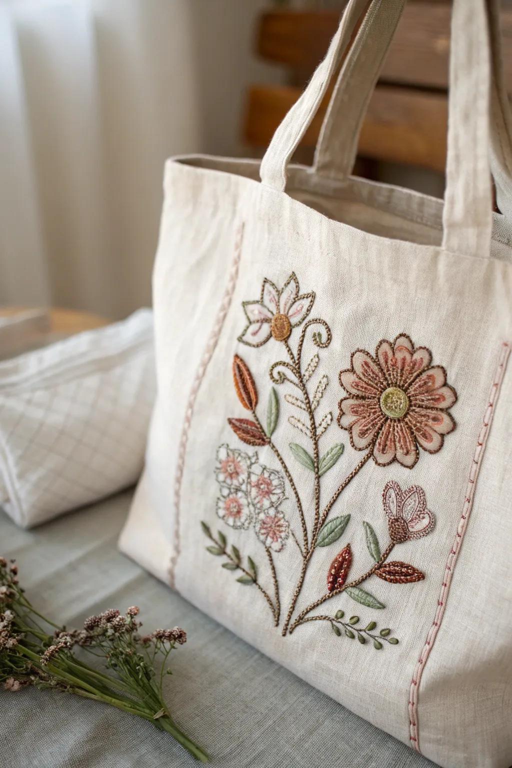 Elevate your style with a touch of embroidery magic. 🌿✨