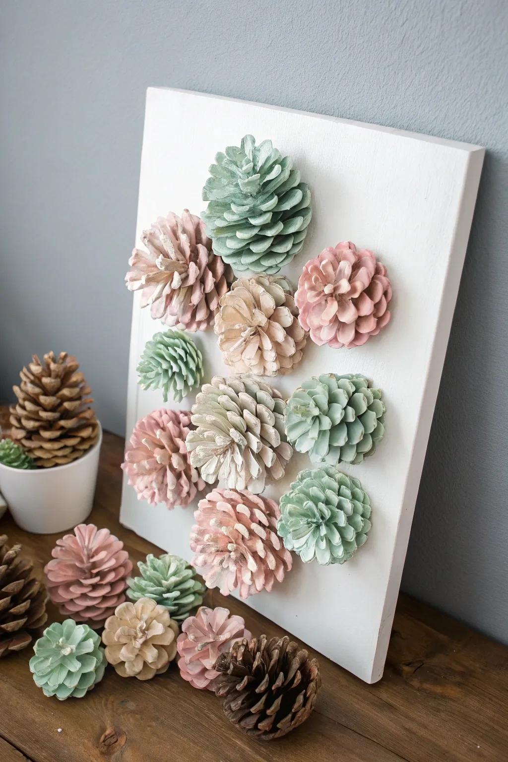 Transform your space with nature-inspired elegance: Pinecone Wall Art