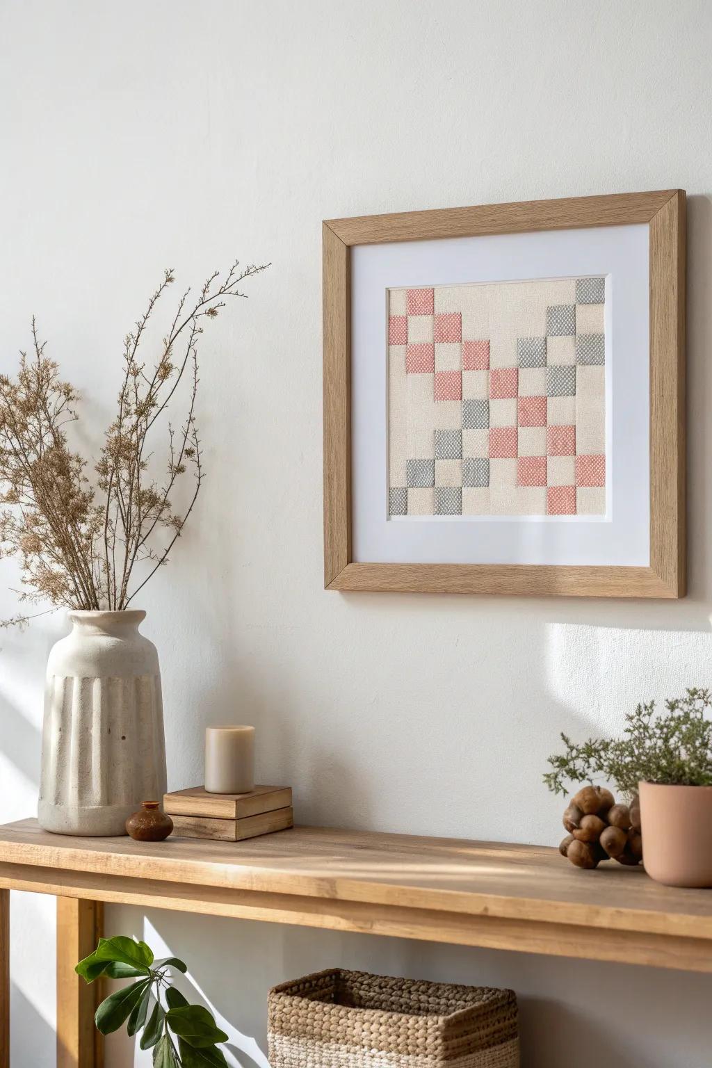 Embrace simplicity with minimalist pixel patterns that add a touch of elegance to your space.