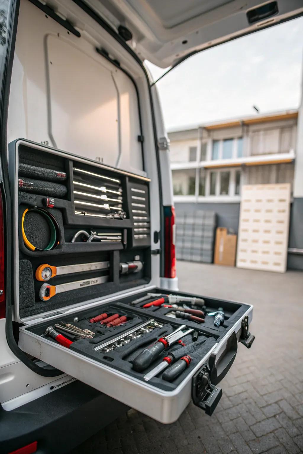 Master the art of organization with portable toolboxes—your mini workshop on the go.