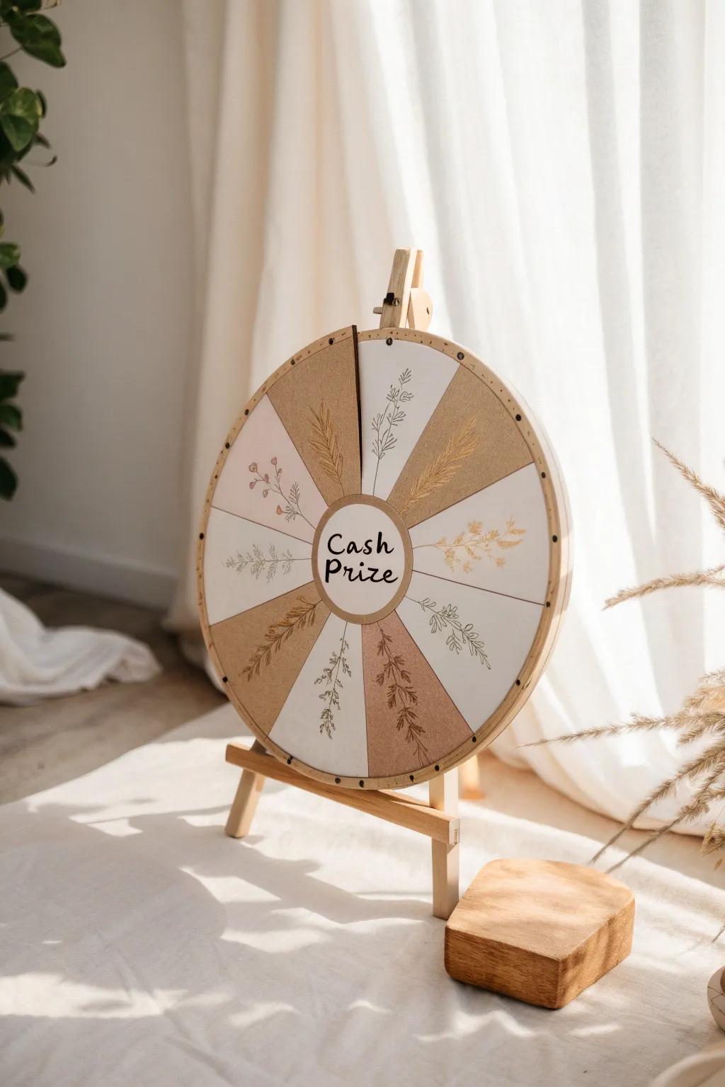 Spin to win: Embrace the excitement with elegant cash prizes!