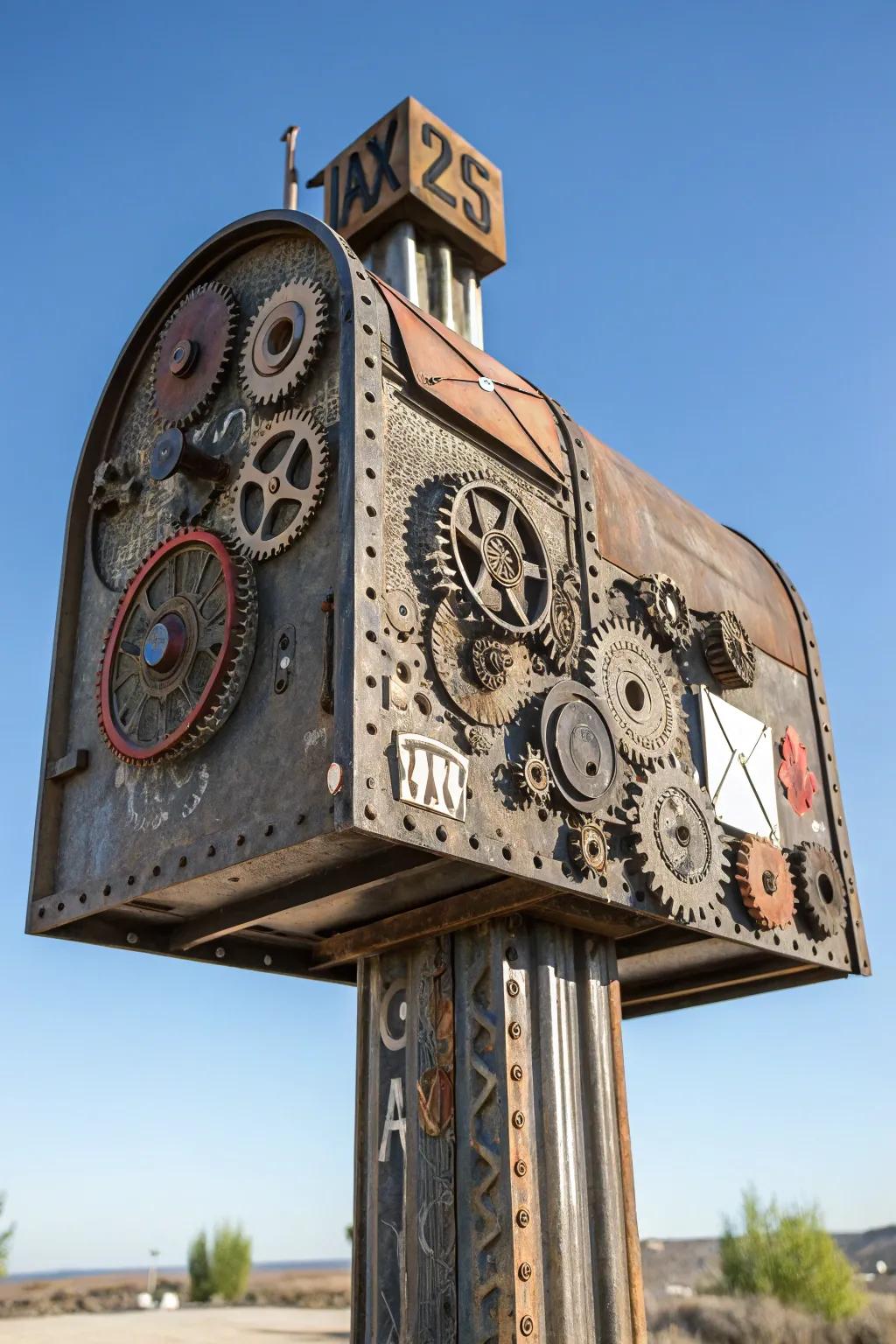 Where artistry meets utility: A mailbox sculpture that redefines functional art.