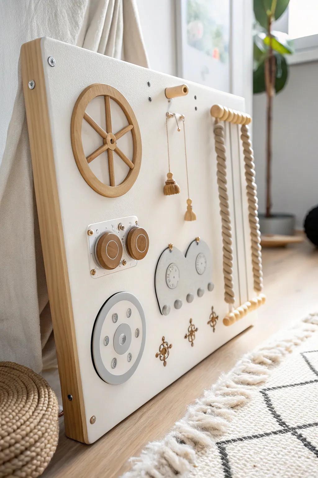 Engage your senses with a touch of Scandinavian elegance—interactive elements for playful simplicity.