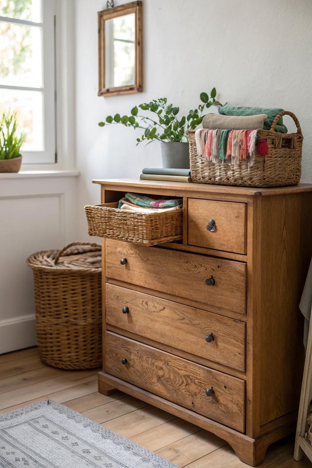 Transform curbside finds into chic storage solutions for your sewing room!