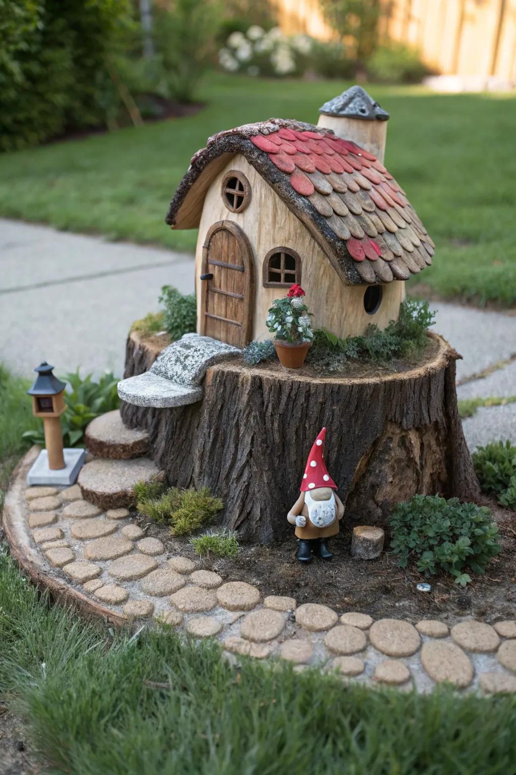 Enchant your garden with a whimsical gnome home, where simplicity meets magical craftsmanship.