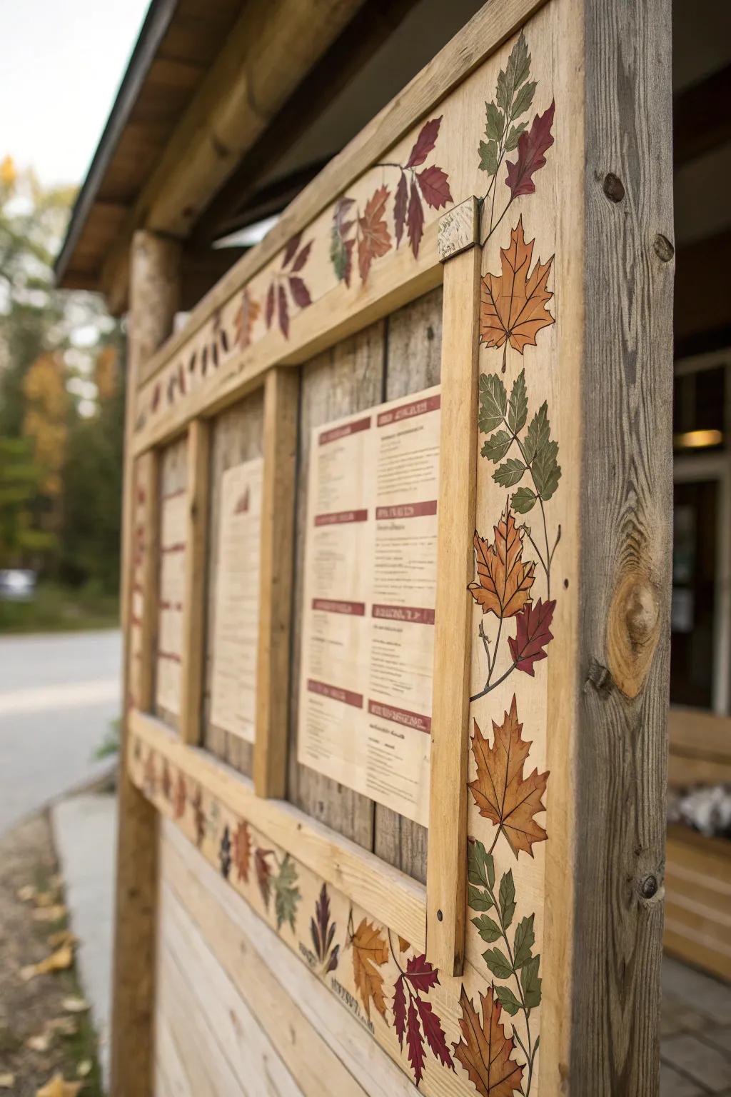 Nature-inspired borders add a touch of the outdoors to your bulletin board.