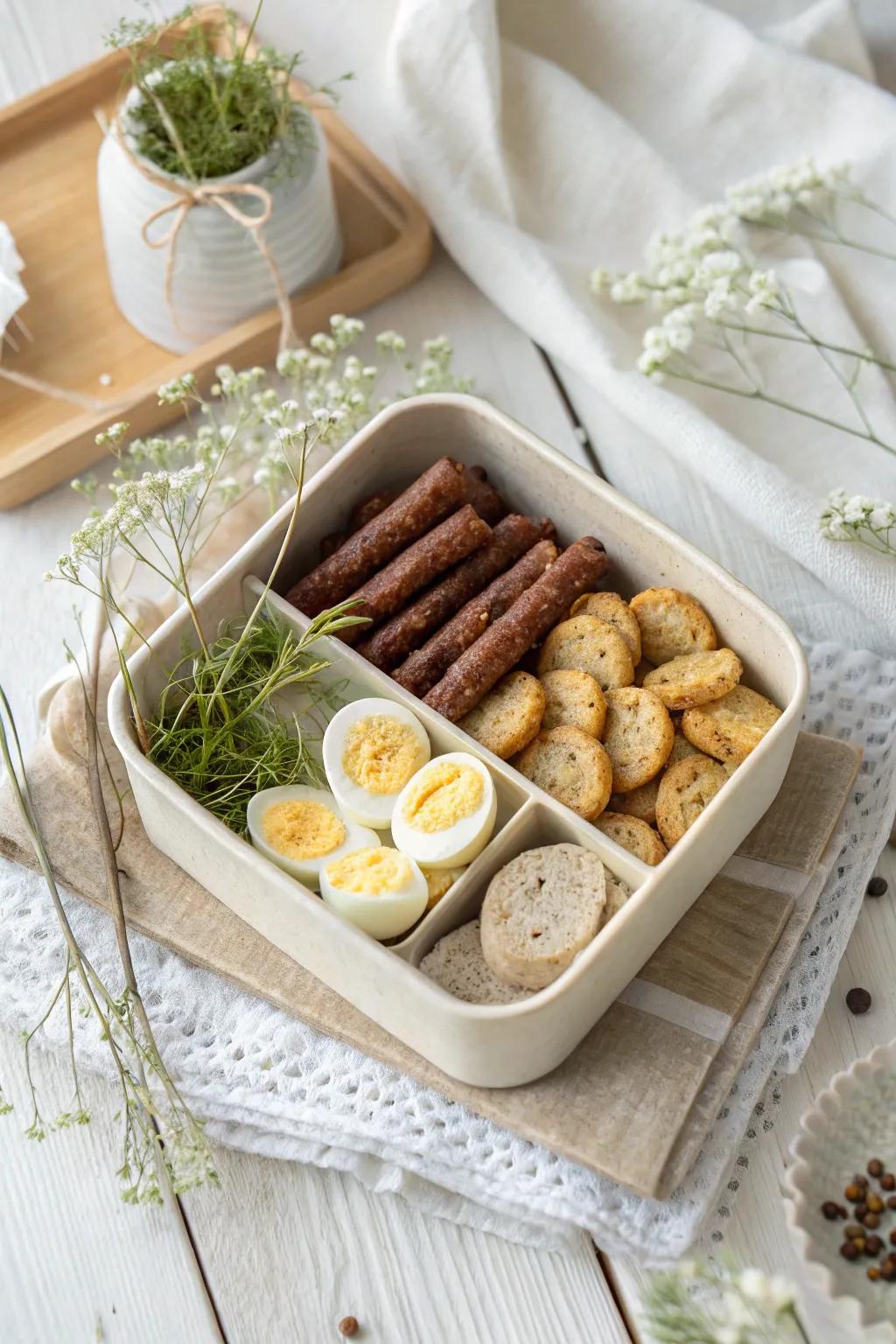 Elevate your snack game with a protein-rich boost, perfect for those creative studio sessions.