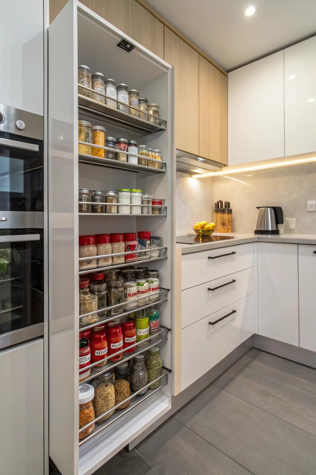 Vertical storage to make the most of tight spaces.