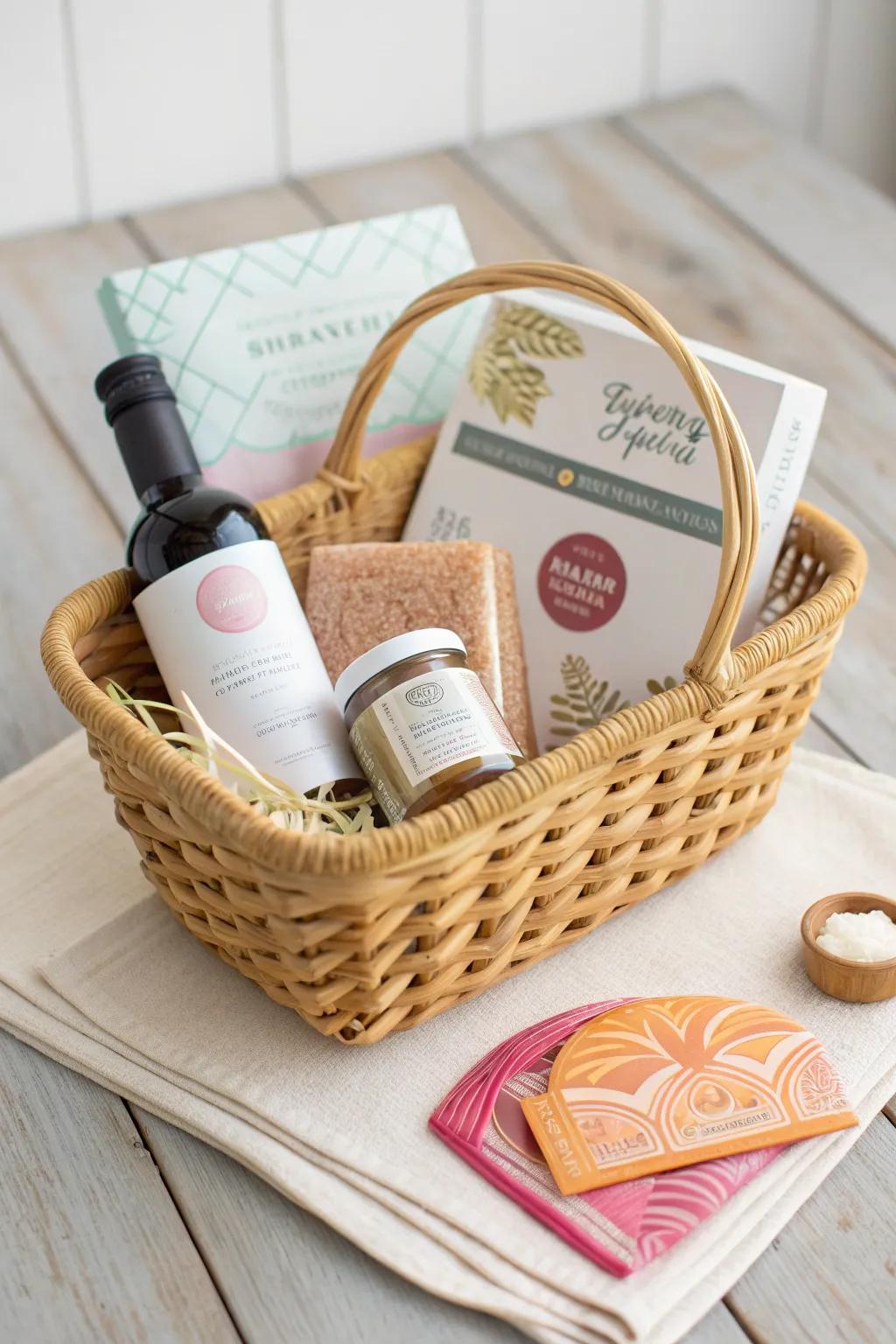 Baker's Dream: A curated basket of baking essentials for those who cherish the art of creating sweet masterpieces.