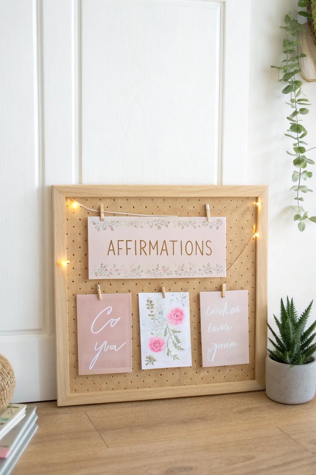 Embrace positivity and creativity with a beautifully simple bulletin board that inspires a growth mindset.