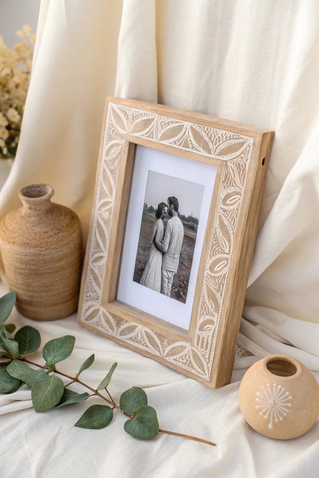 Craft memories into elegance with a personalized photo frame.