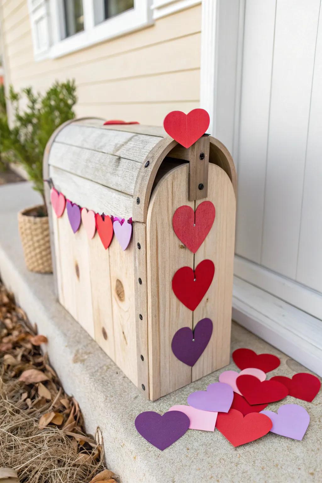 Add a pop of color to your Valentine's Day with this charming DIY mailbox, a perfect blend of minimalism and Boho chic!