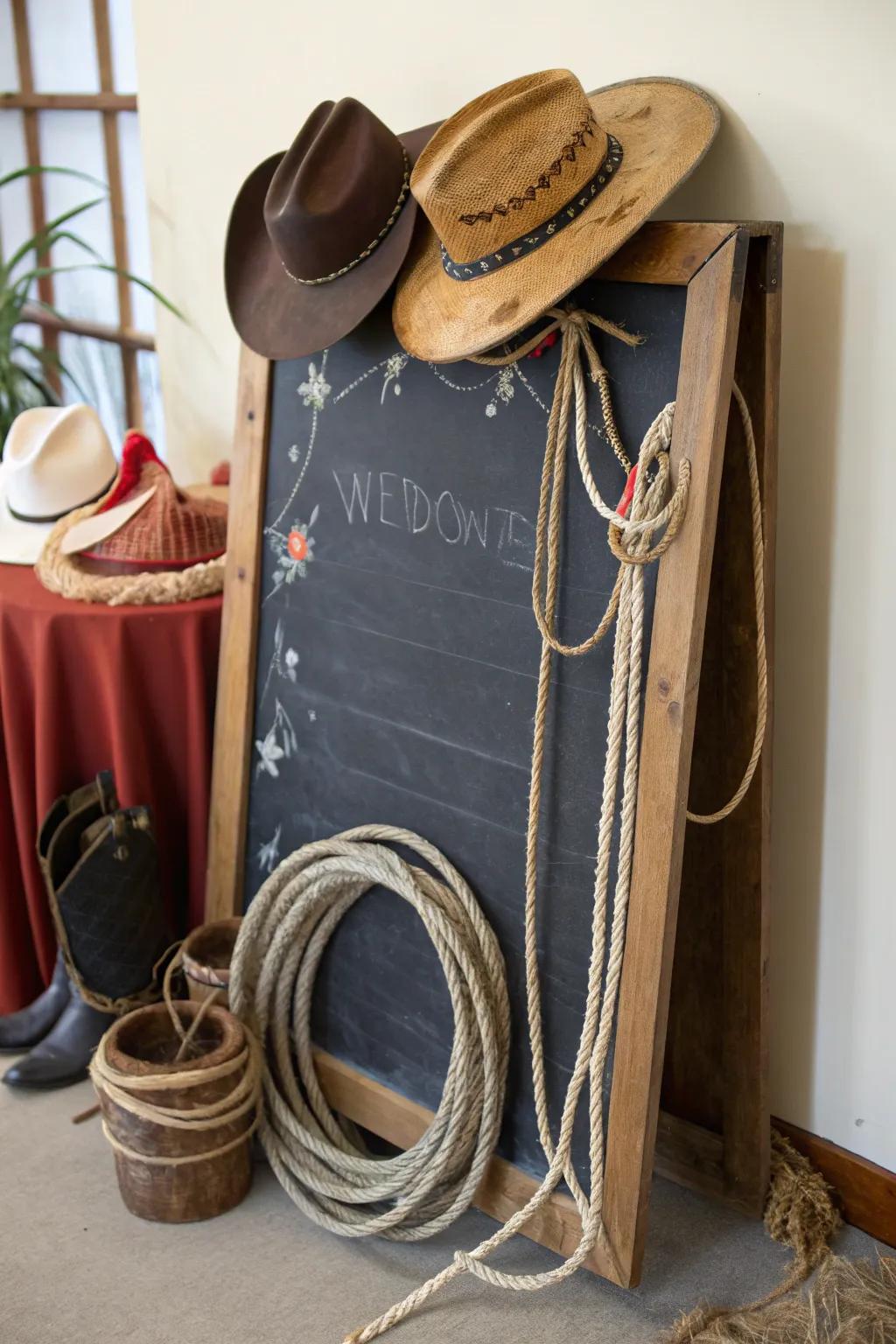 Chalkboards offer a personal and creative announcement option.