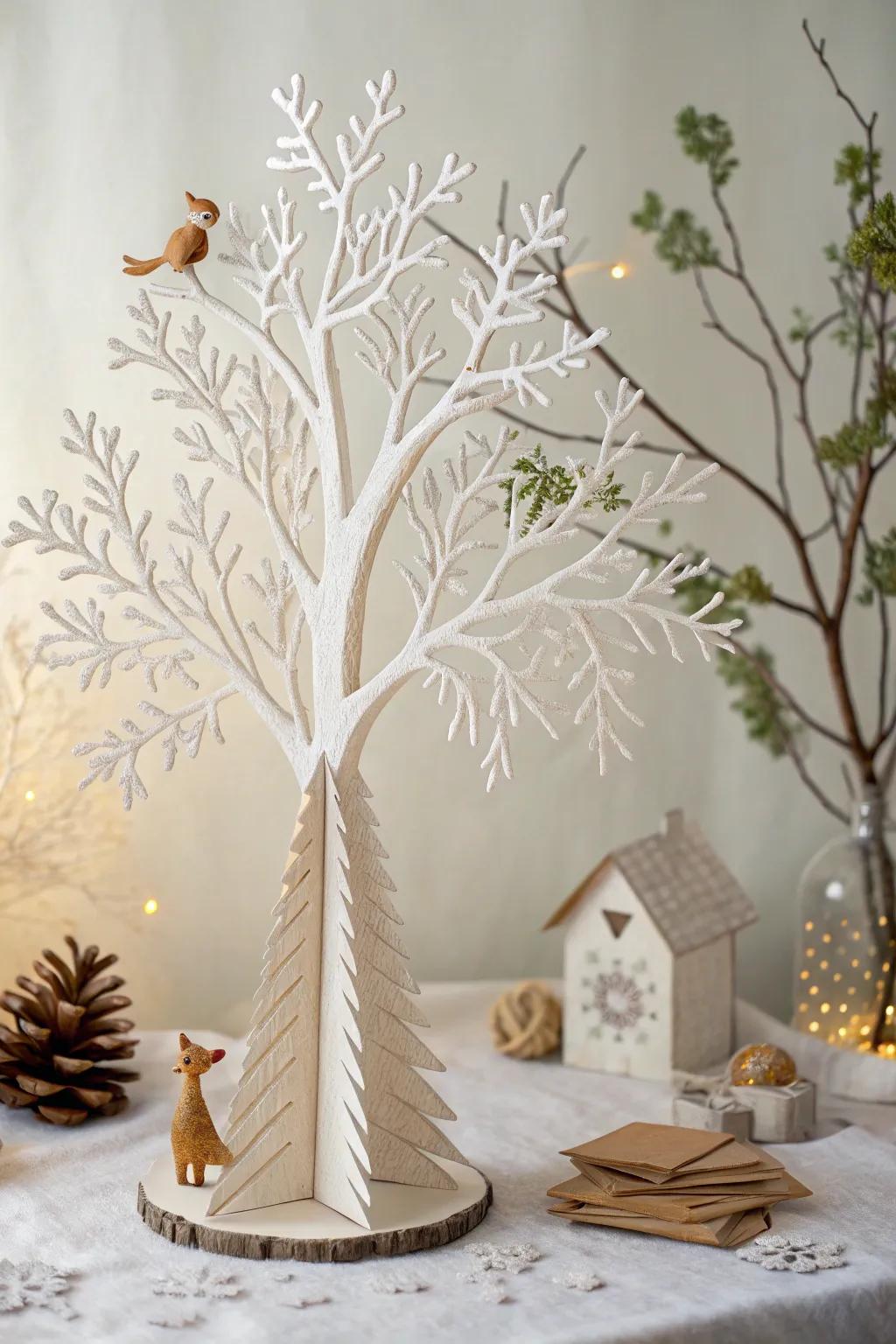 Experience the simplicity and charm of Zacchaeus' tree in a beautifully crafted 3D scene.