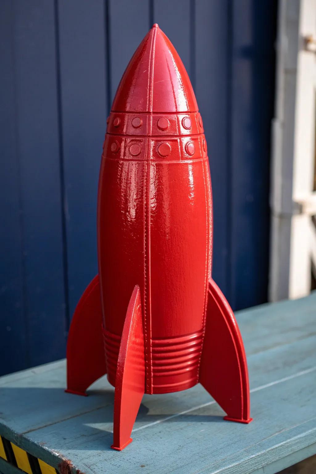Elevate your rocket game with a sleek, aerodynamic nose cone that combines style and performance.