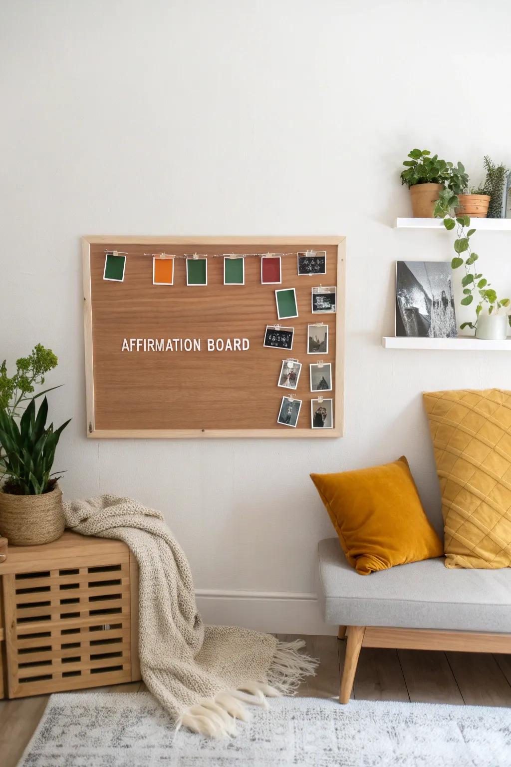 Transform your space with a stylish magnetic affirmation wall that inspires and delights every day.