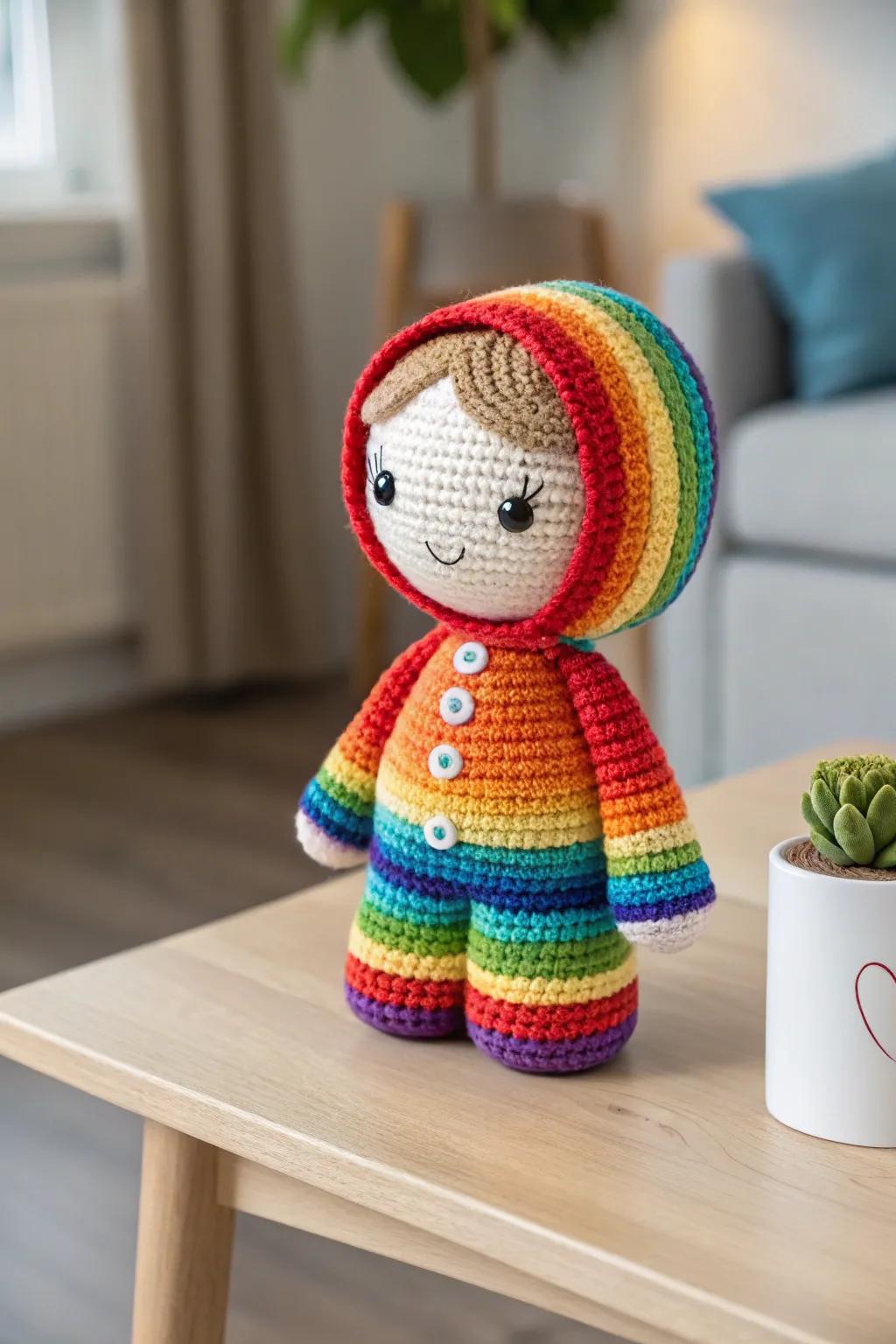Brighten your space with a splash of color and charm! 🌈✨ #AmigurumiArt #ColorfulCreations