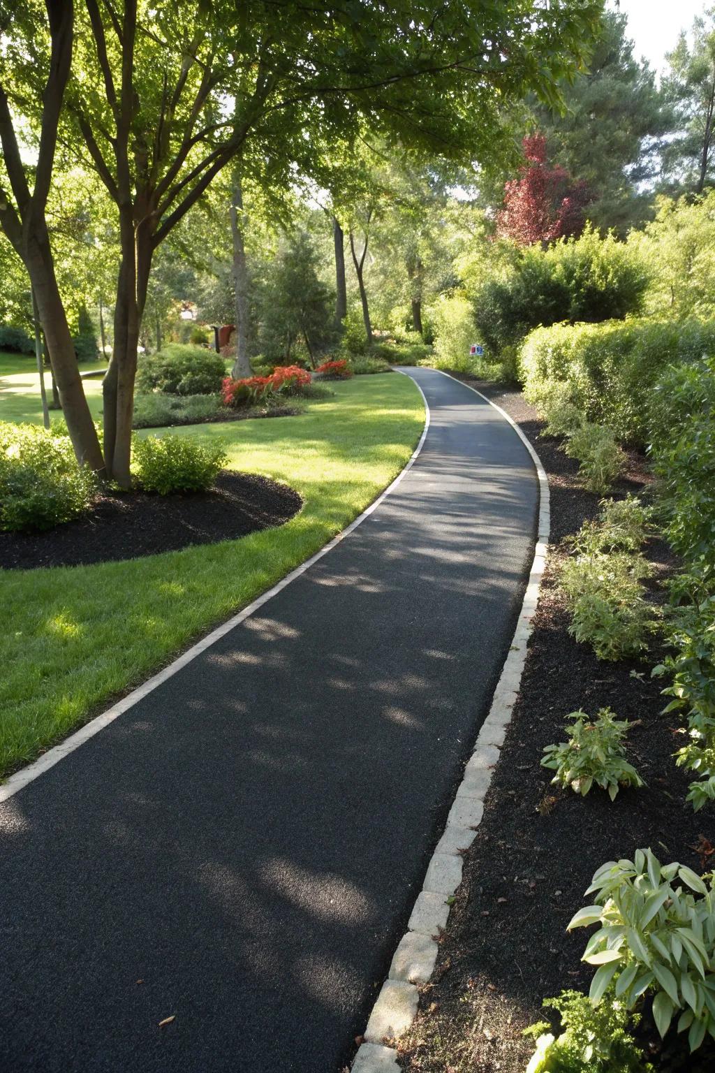 Elevate your home's curb appeal with a perfectly crafted asphalt walkway.