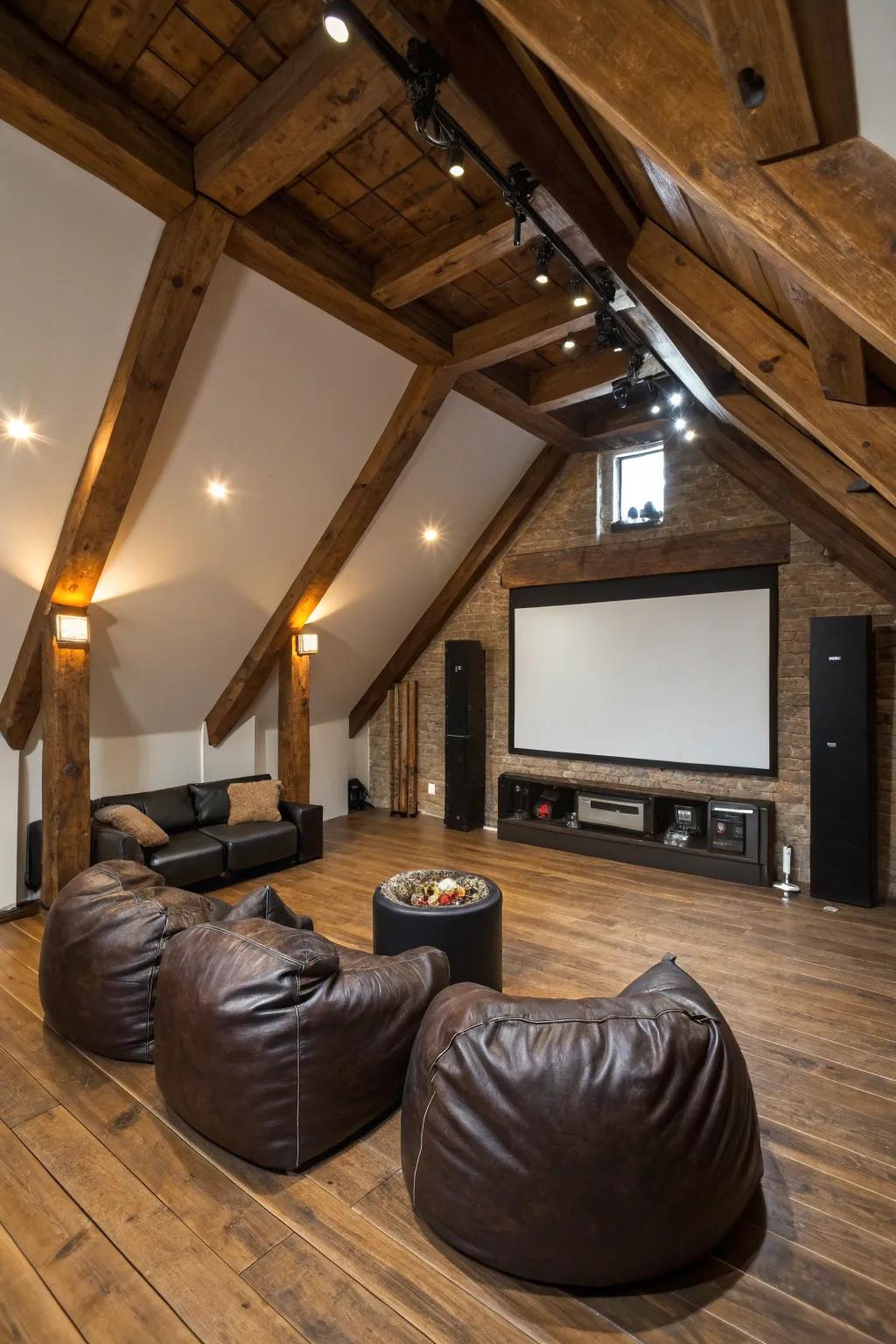 Transform your attic into the ultimate home theater retreat!