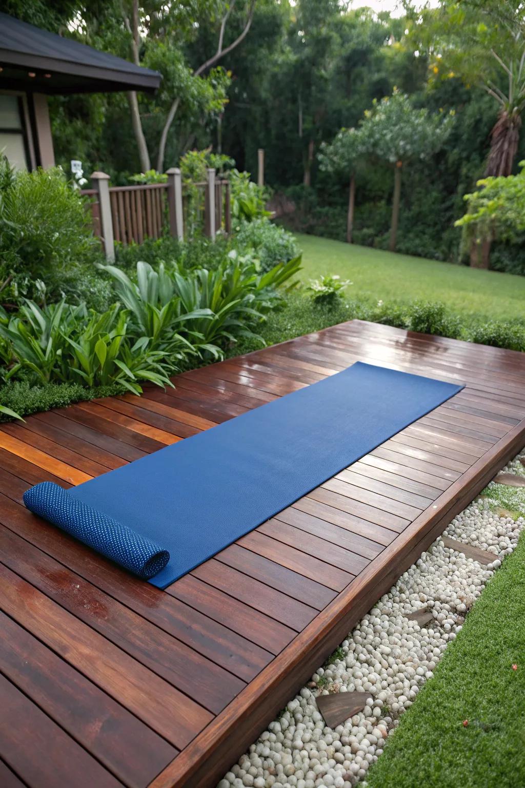 Transform your small yard into a serene retreat with a handcrafted floating deck.