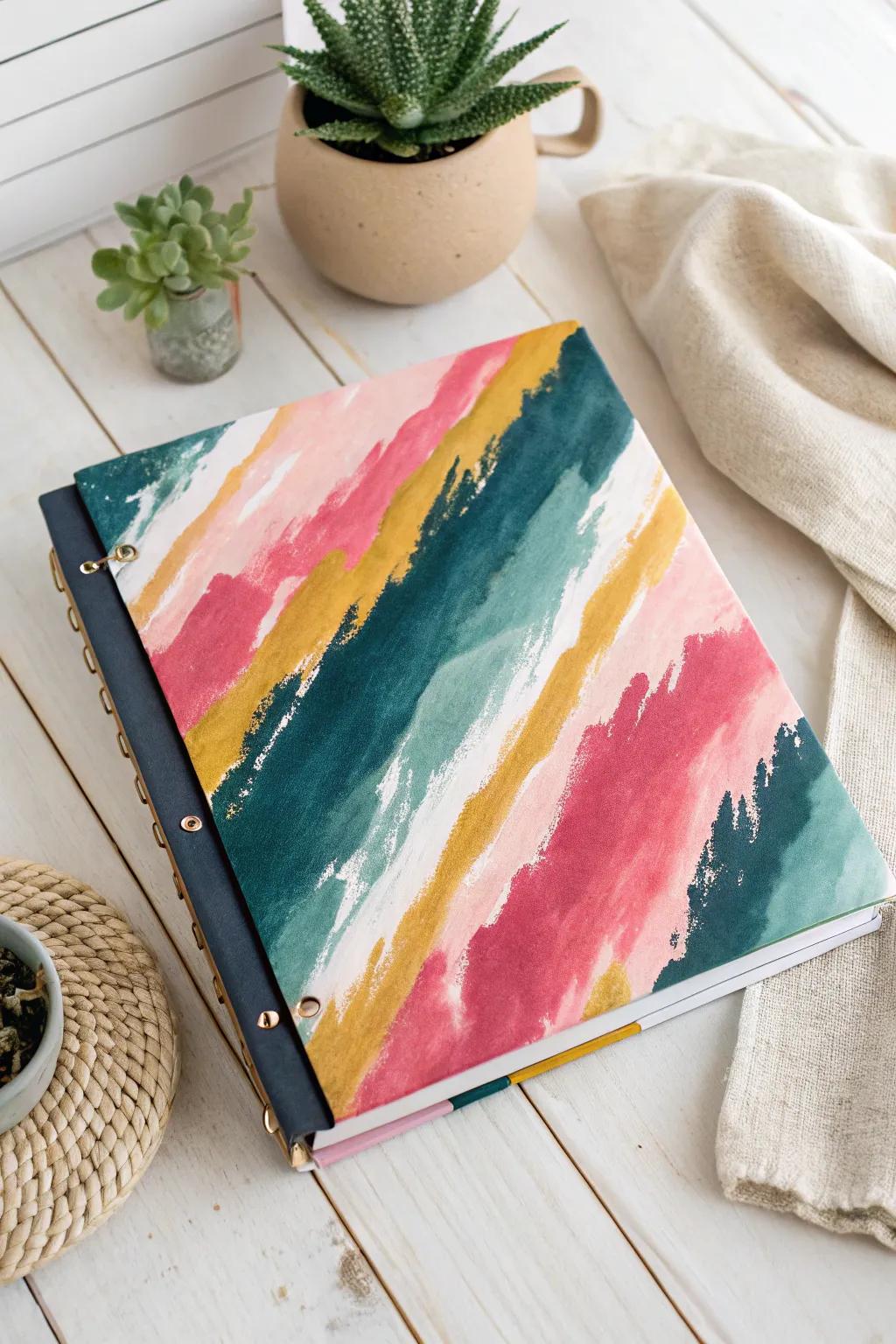 Transform your binder into a masterpiece with captivating watercolor designs that celebrate artistic expression and minimalist beauty.
