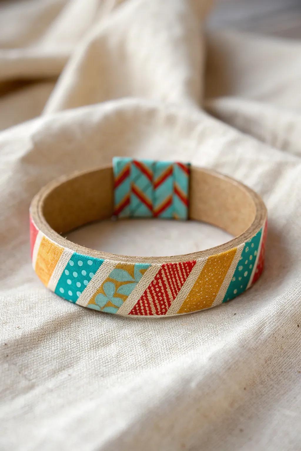Crafting Joy: Colorful Washi Tape Bracelets for Creative Kids