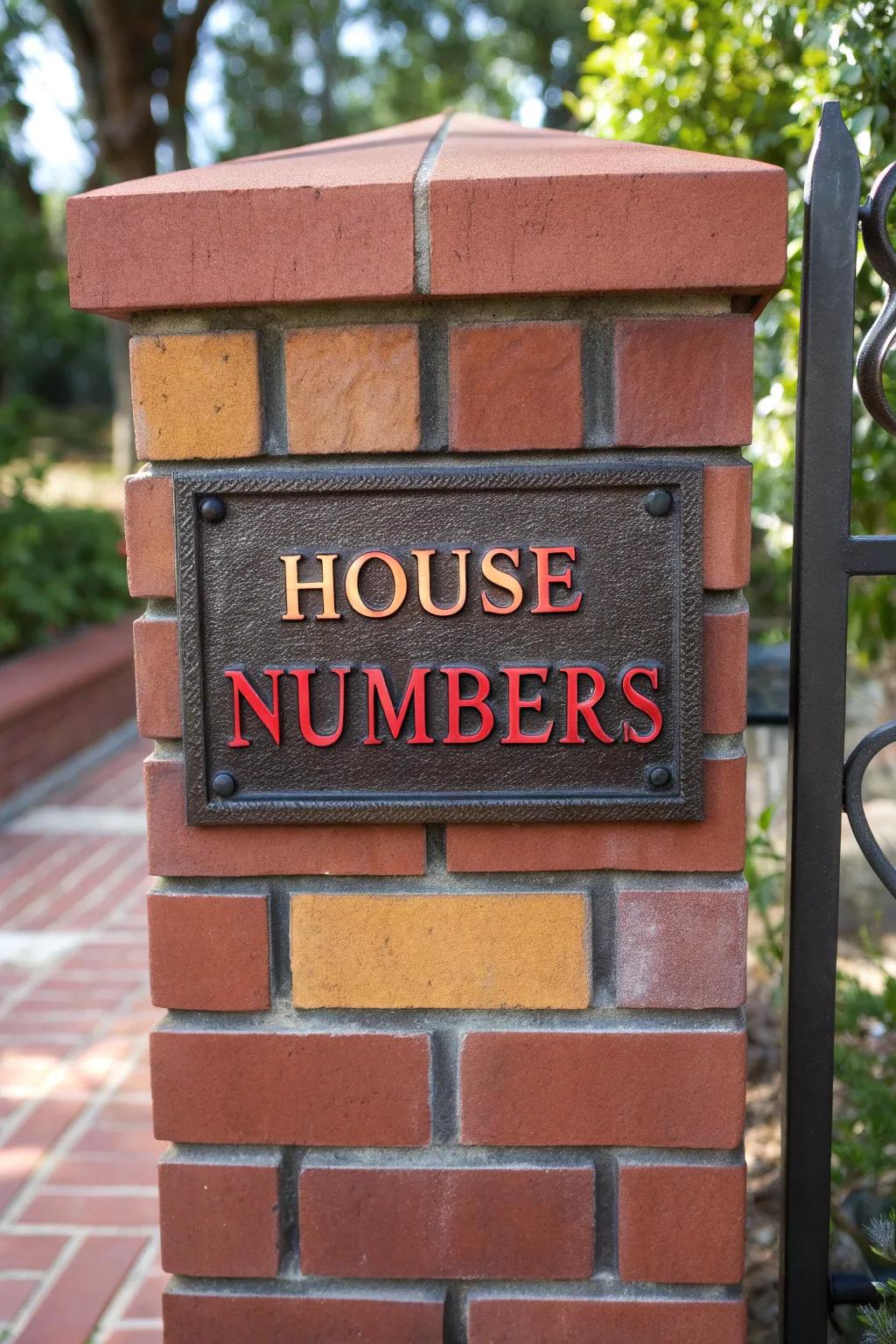Elevate your curb appeal with striking house numbers that stand out!