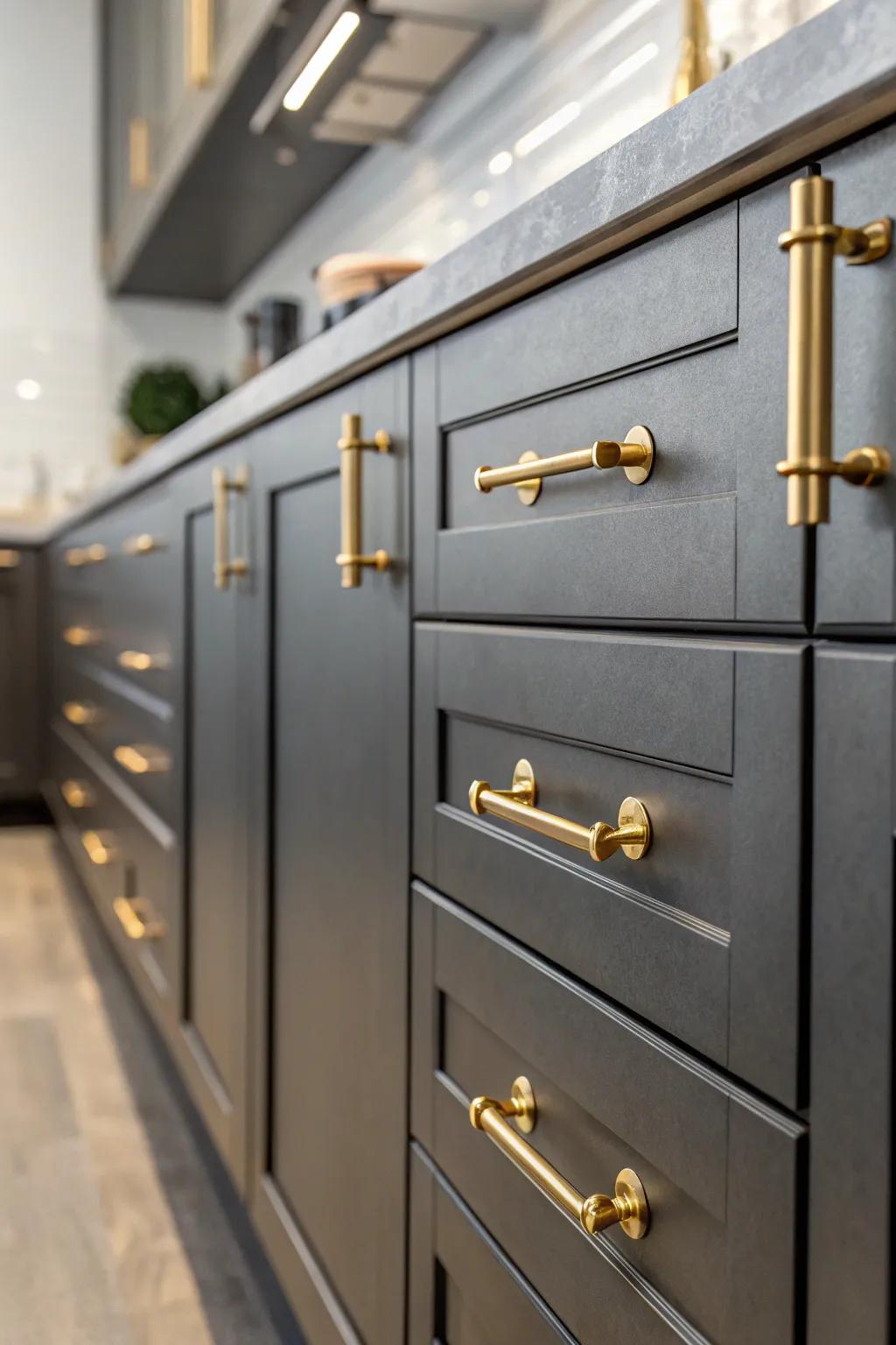New hardware breathes life into old cabinets.