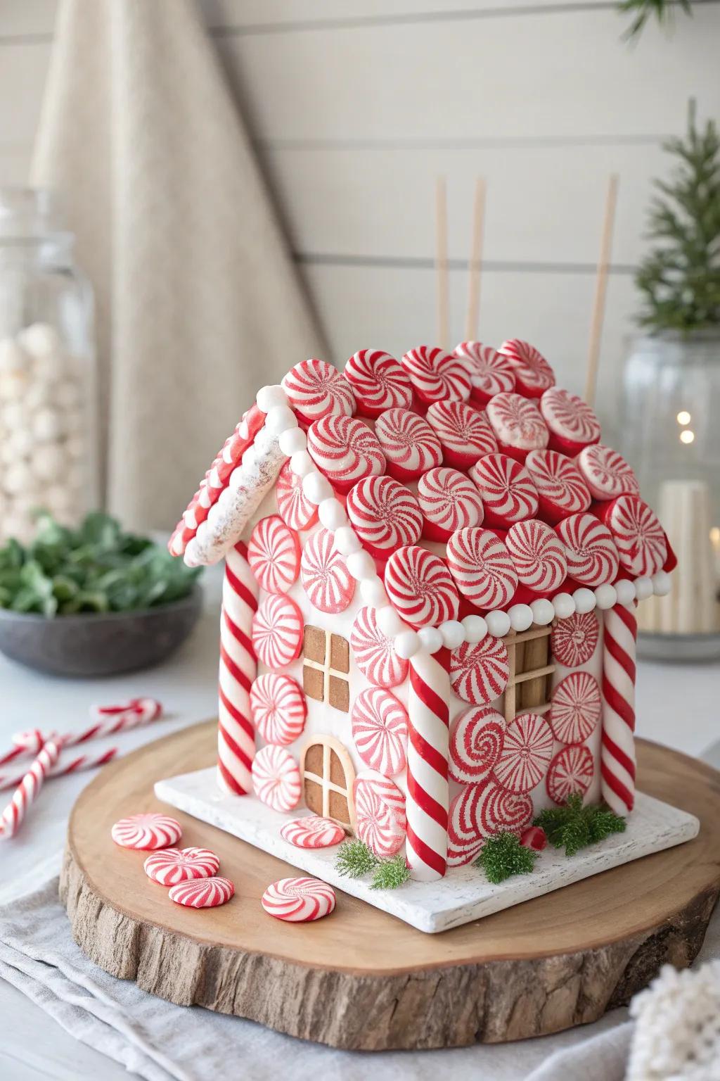 Step into a sweet symphony with our Peppermint Palace—a delightful blend of minimalist elegance and bold, minty charm.