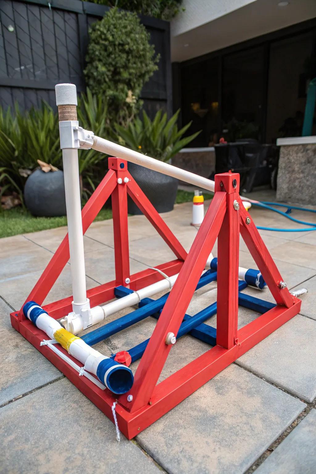 Unleash backyard fun with this bold PVC pipe catapult design!