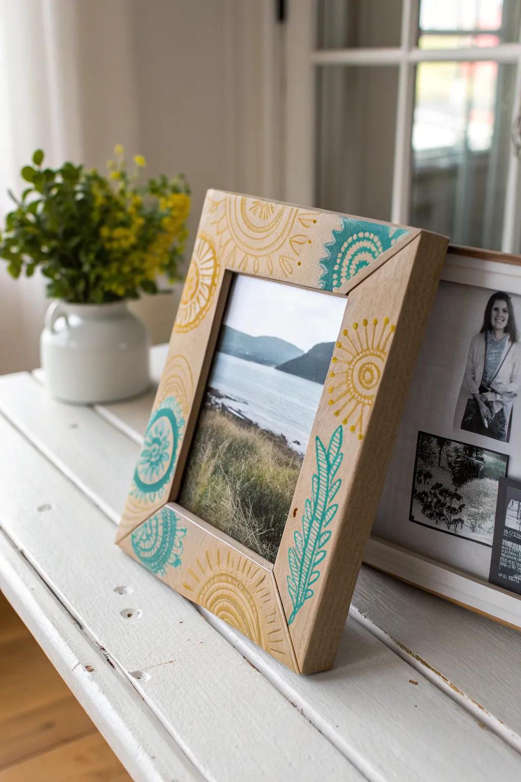 Transform your memories with a touch of creativity and sustainability. 🌿✨ #DIYPhotoFrame #ScandiBoho