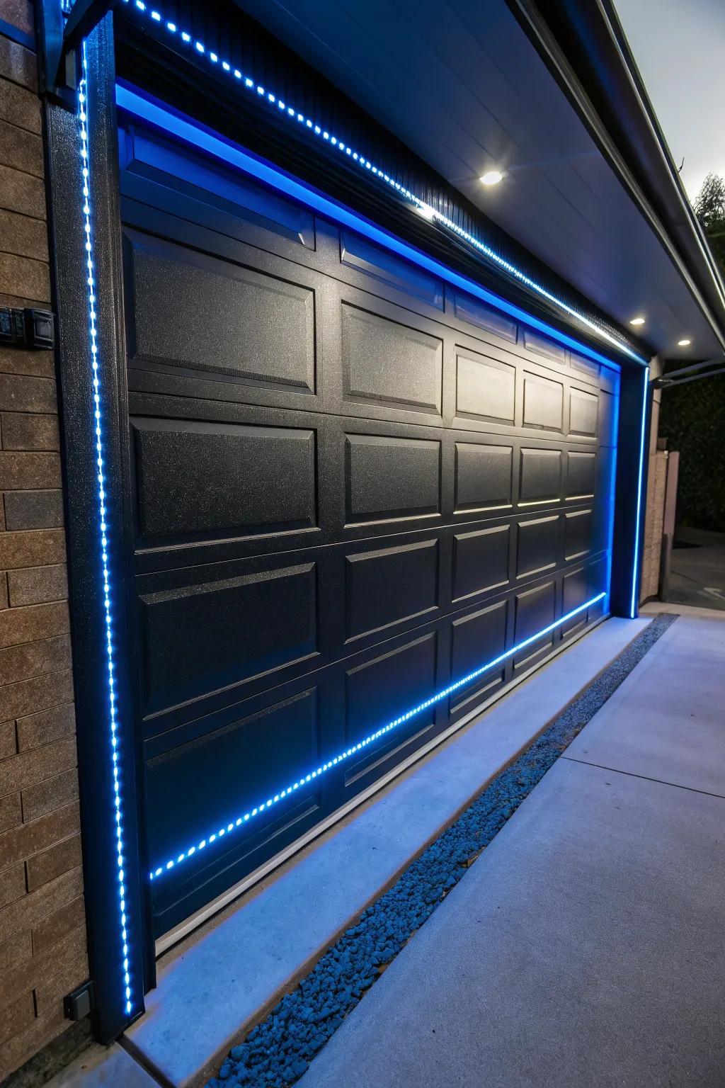 Illuminate your garage with style: Discover the craftsmanship of LED strip lighting.
