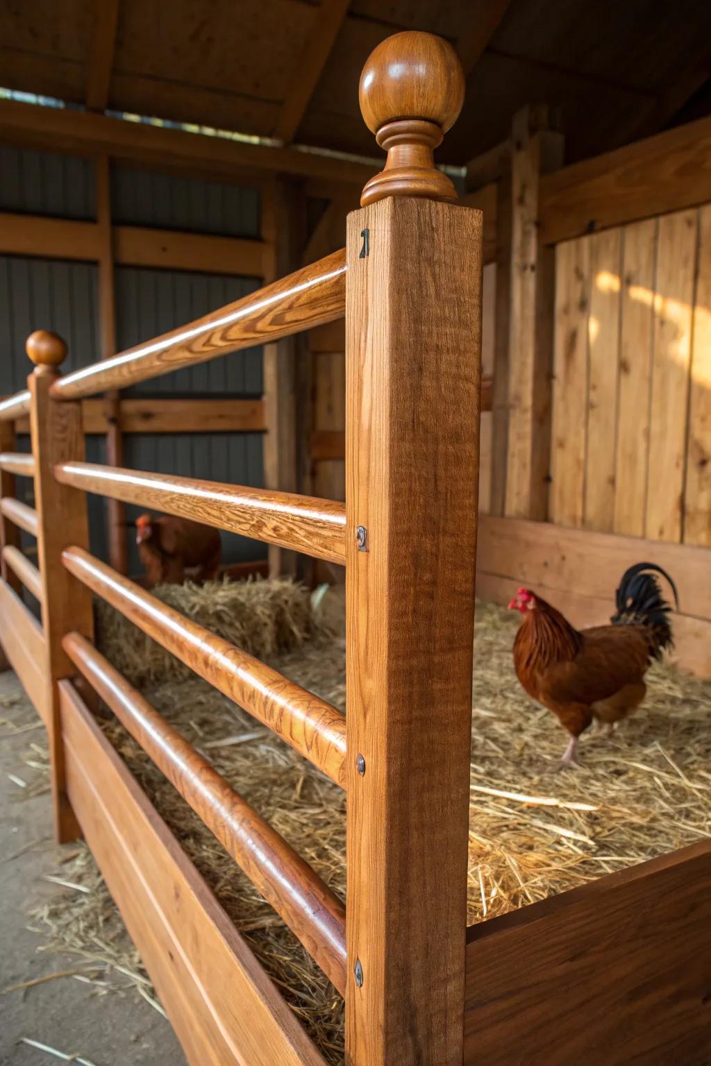 Elevate your flock's space with these elegantly crafted perpendicular bar roosts.