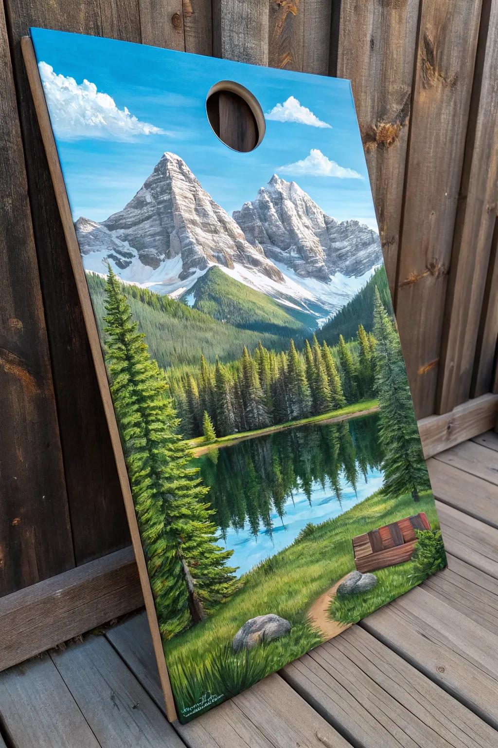 Escape to the mountains with every game: a bold blend of nature and craftsmanship.