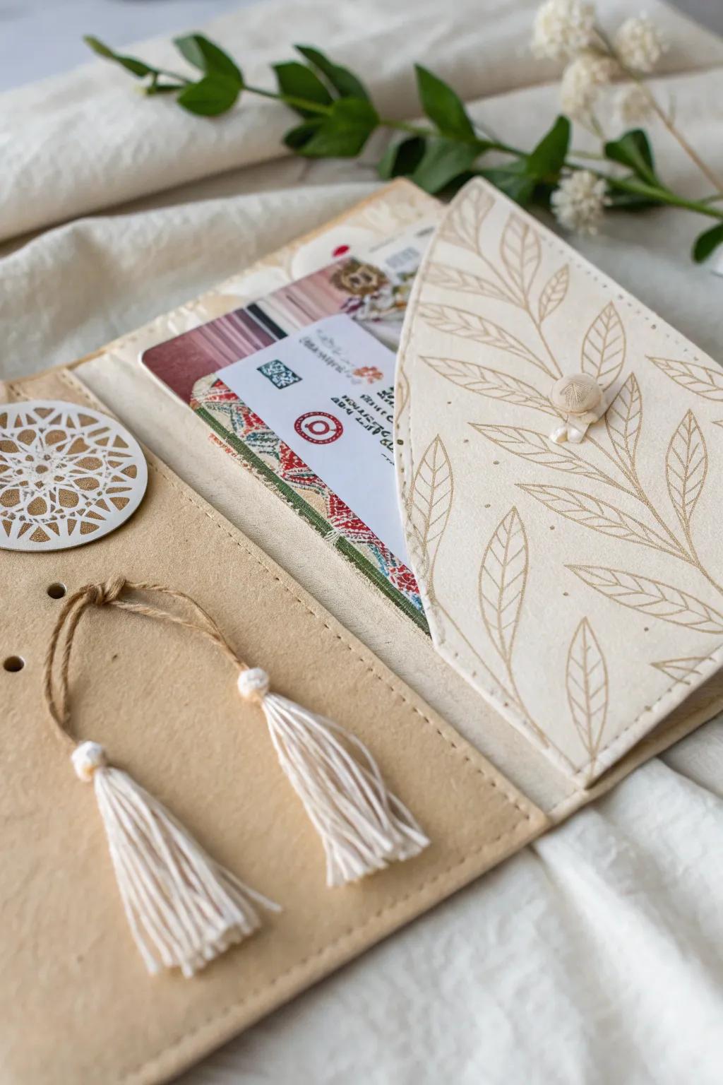 Unveil memories with style: Discover the charm of interactive scrapbook pockets.
