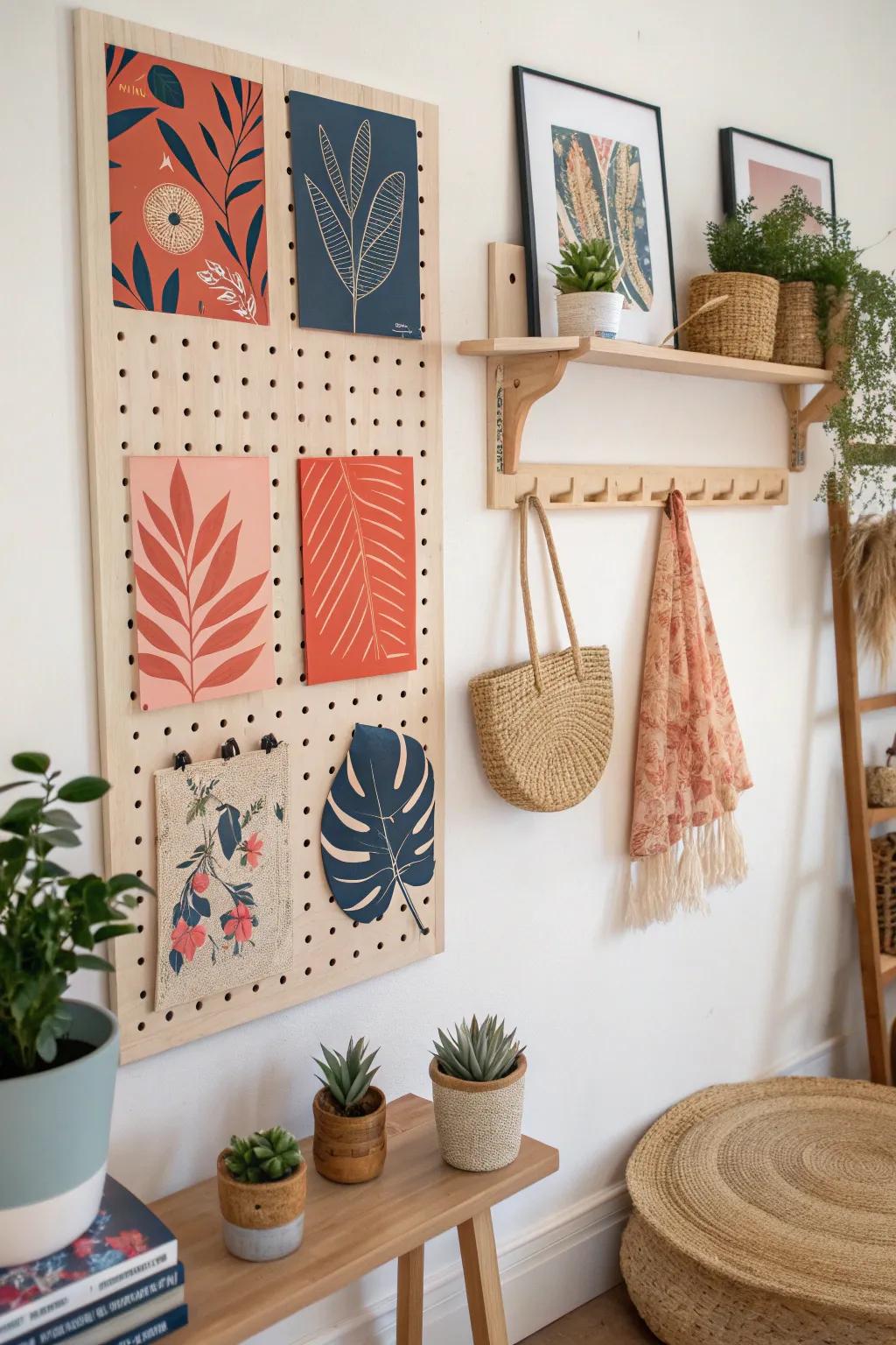 Elevate your craft space with a stunning Pegboard Gallery Wall that inspires creativity and showcases your unique style.