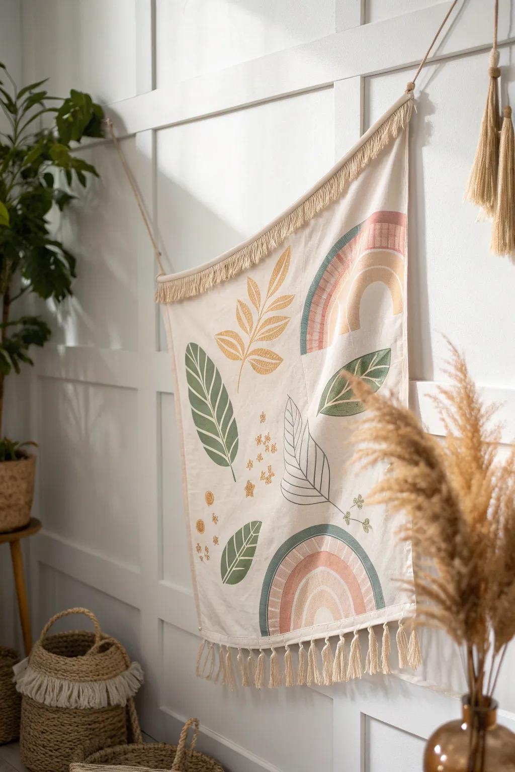 Elevate your event with the charm of handcrafted fabric banners, where simplicity meets elegance.