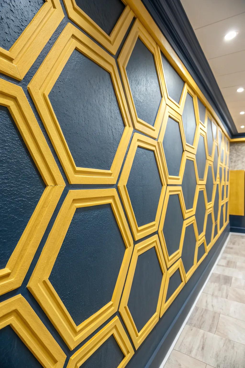 Transform your walls into a masterpiece with bold geometric designs.