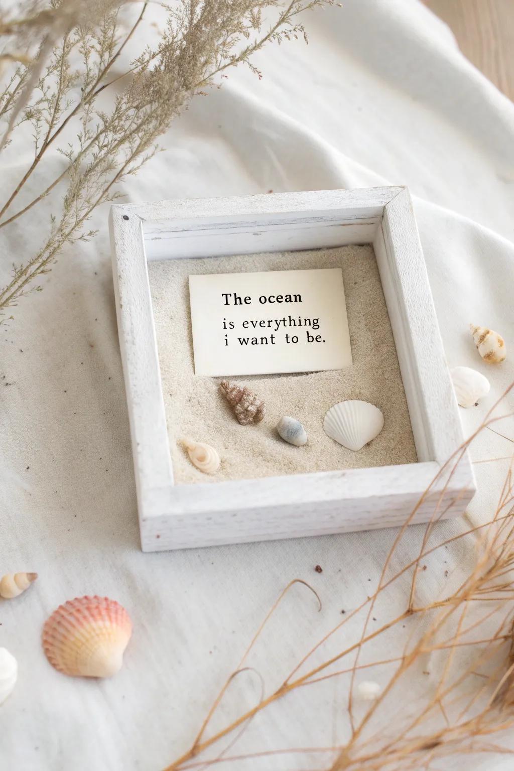 Embrace the ocean's beauty with a touch of minimalist elegance. 🌊✨