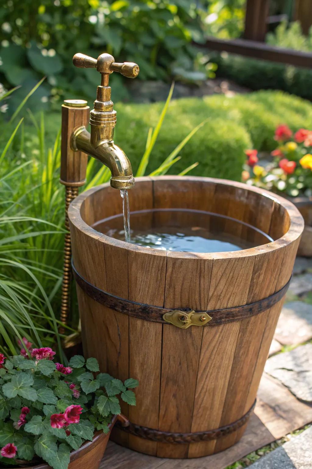 Effortless hydration with a touch of craftsmanship—perfect for porch-side relaxation.