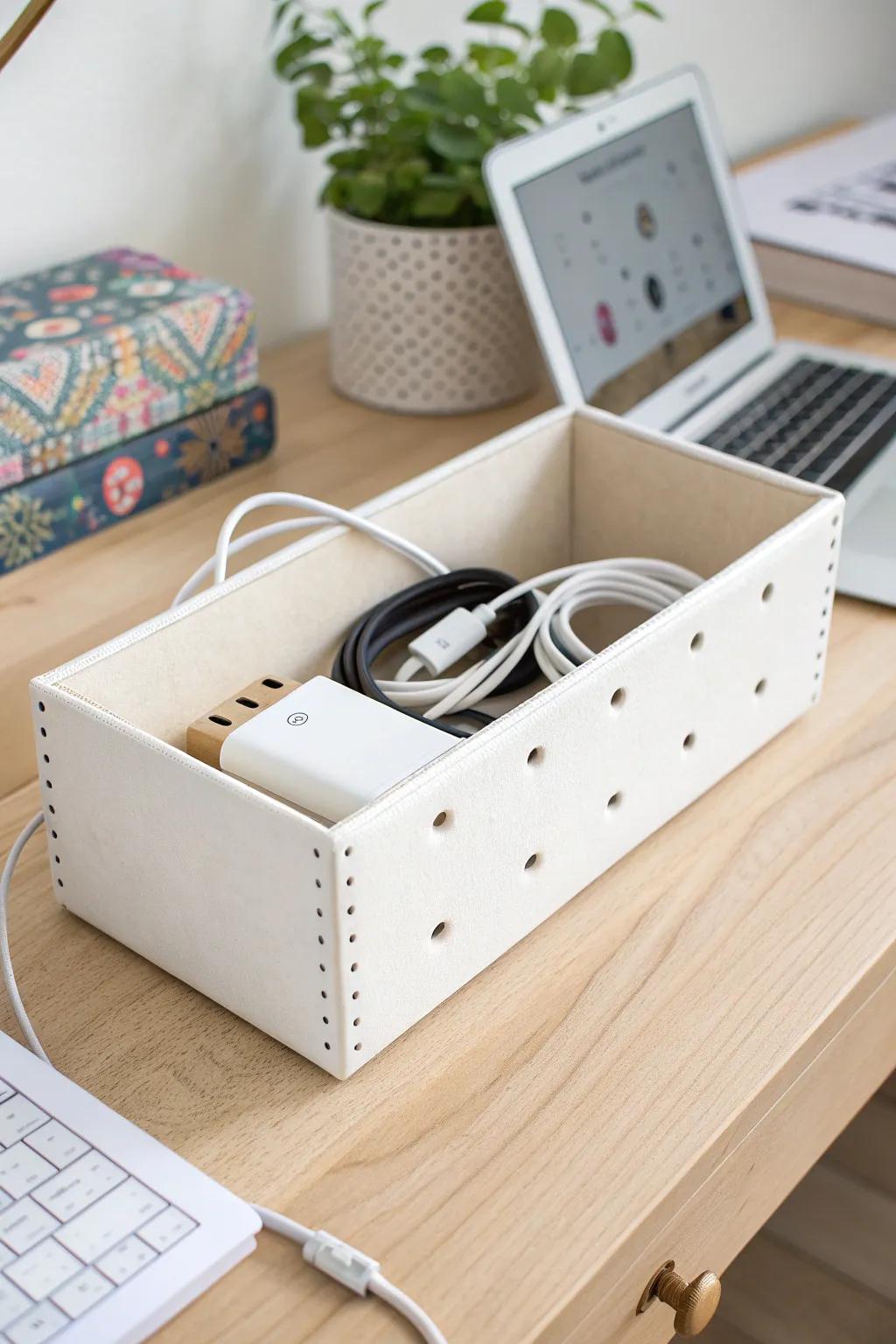 Turn clutter into calm with this chic cable management solution—where simplicity meets style!