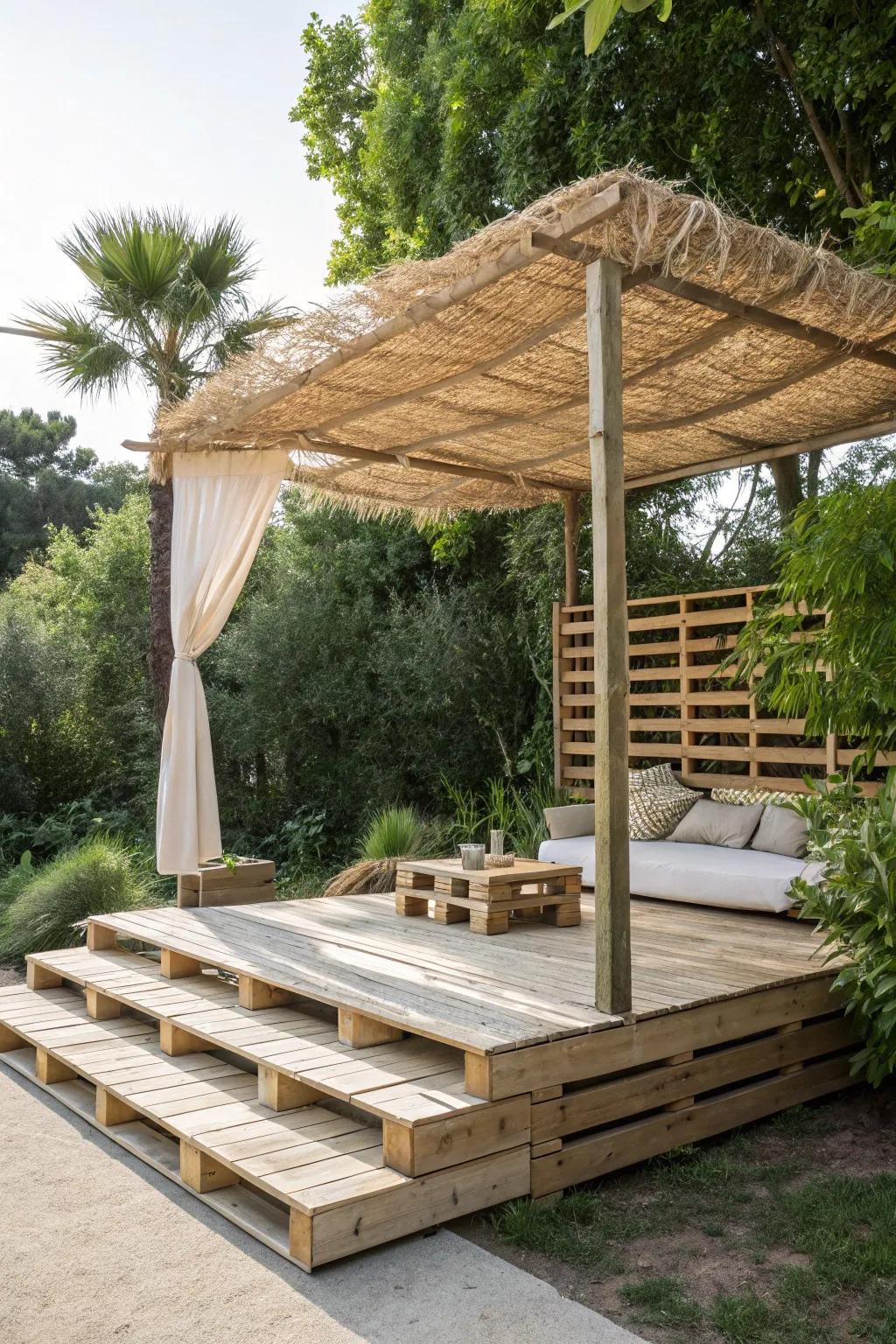 Elevate your pup's playtime with a chic, shaded retreat—where comfort meets style in your backyard oasis.