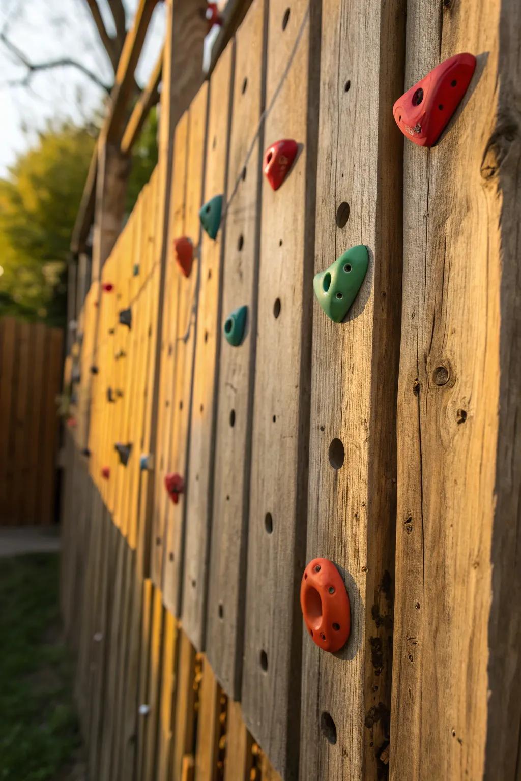 Transform your backyard into an adventure zone with this DIY climbing wall!
