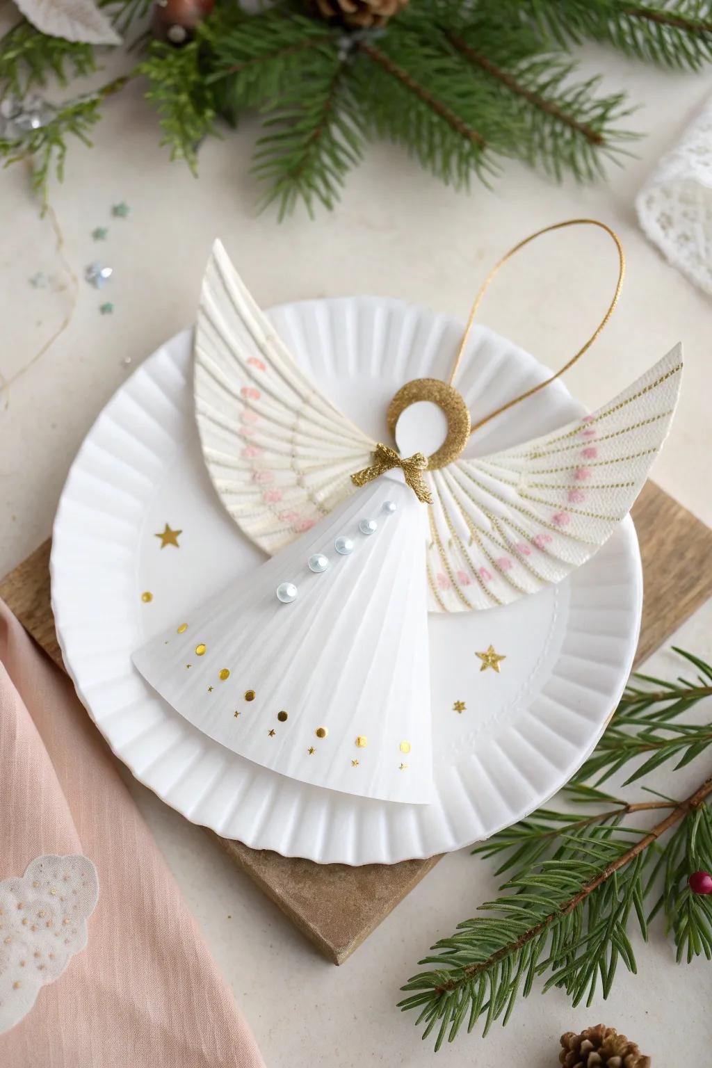 Unleash creativity with these charming paper plate angels—perfect for crafting with kids and adding a touch of elegance to your decor!