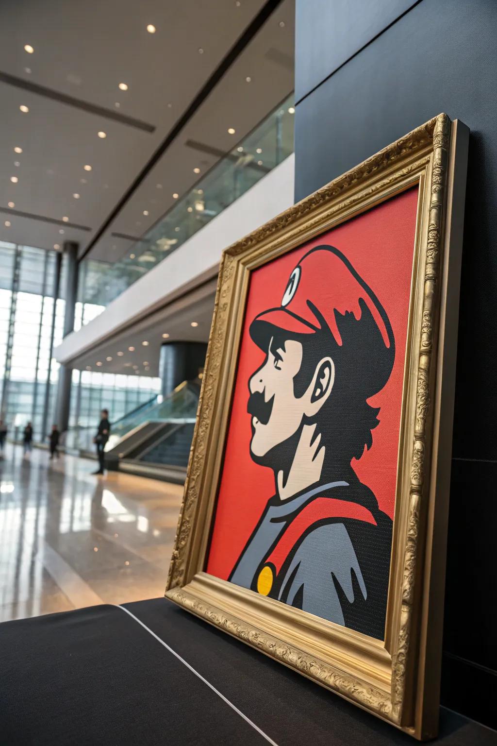 Elevate your space with a minimalist game character portrait that exudes elegance and craftsmanship.