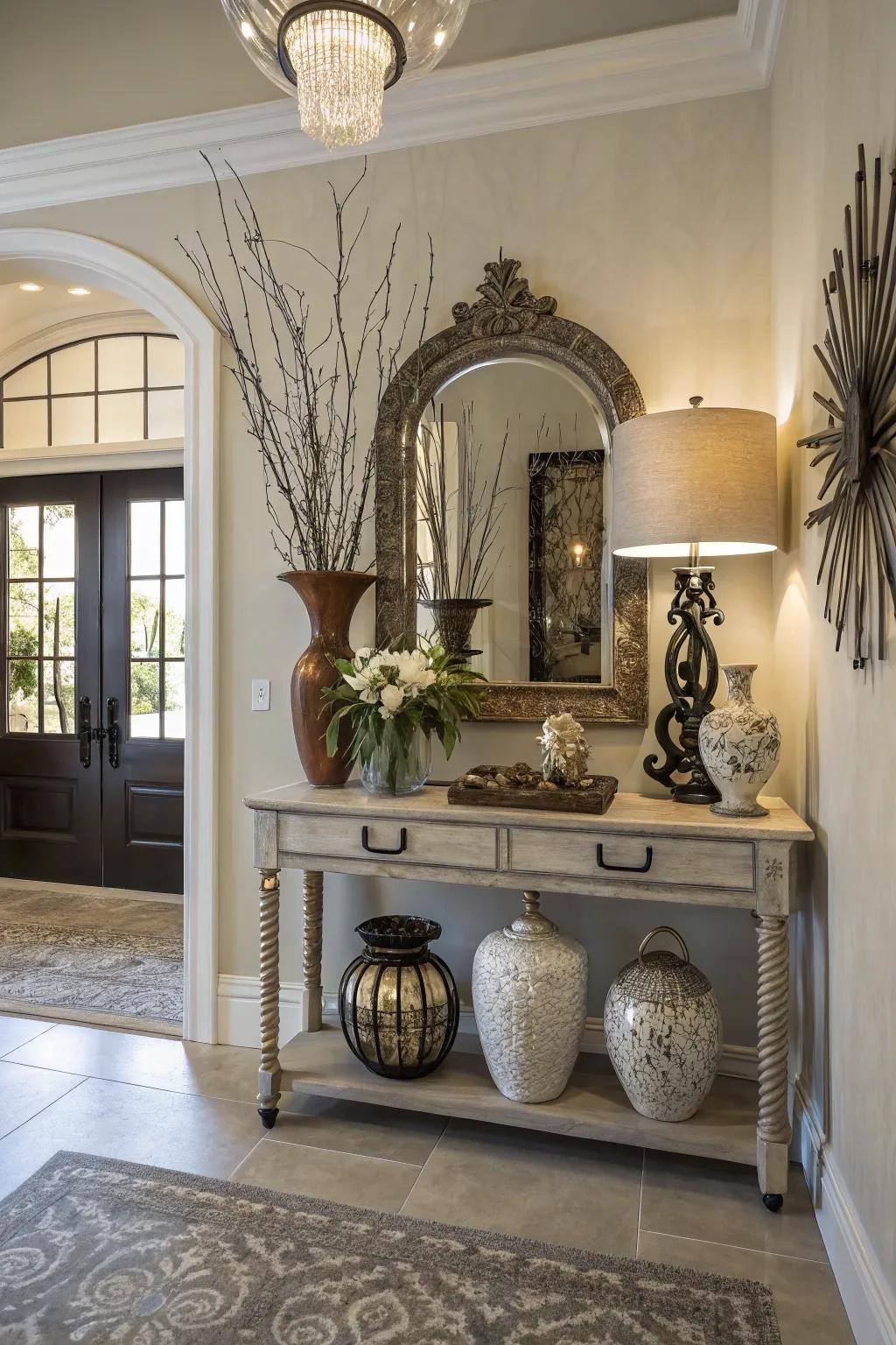 Console tables are both functional and stylish.