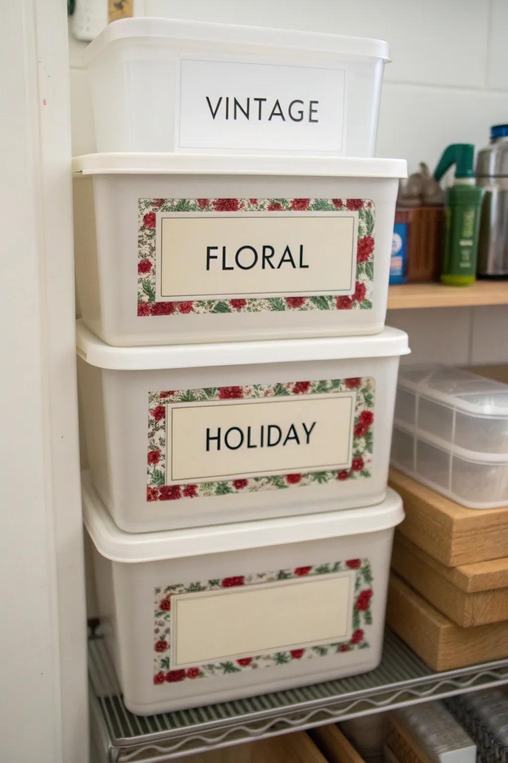 Labels make finding your ephemera a breeze.