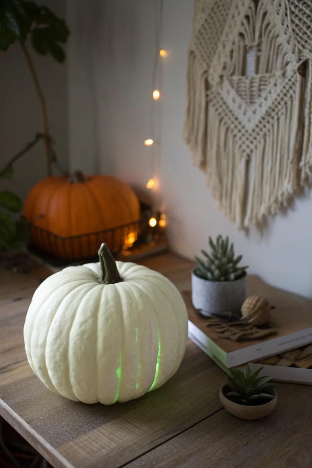 Illuminate your Halloween with a glowing twist—discover the magic of glow-in-the-dark pumpkin decor.